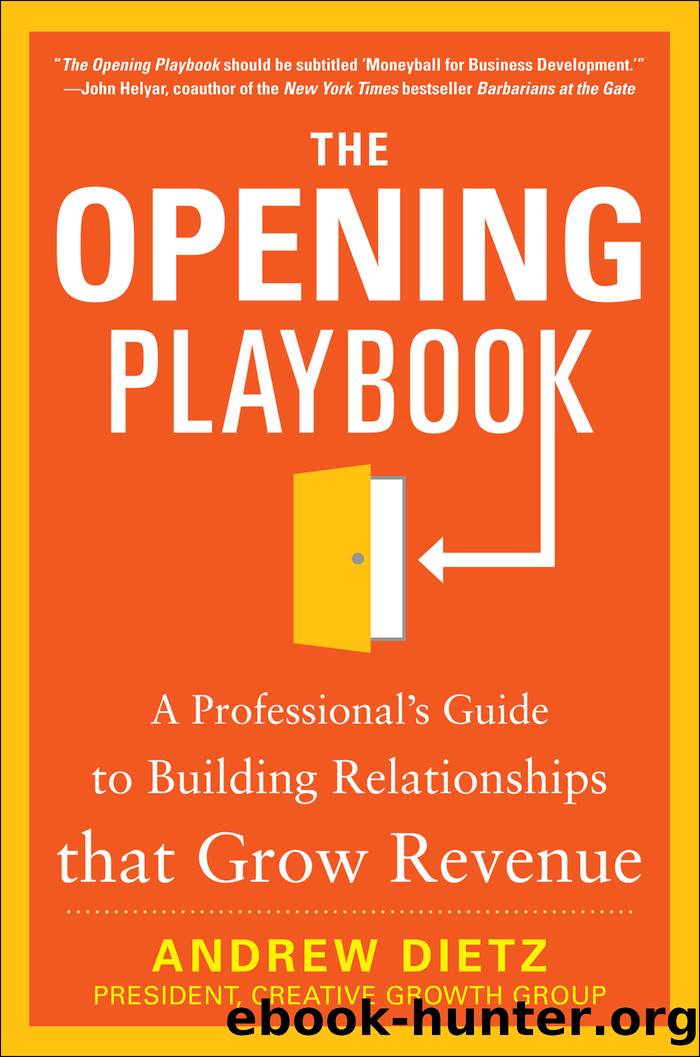 The Opening Playbook by Andrew Dietz