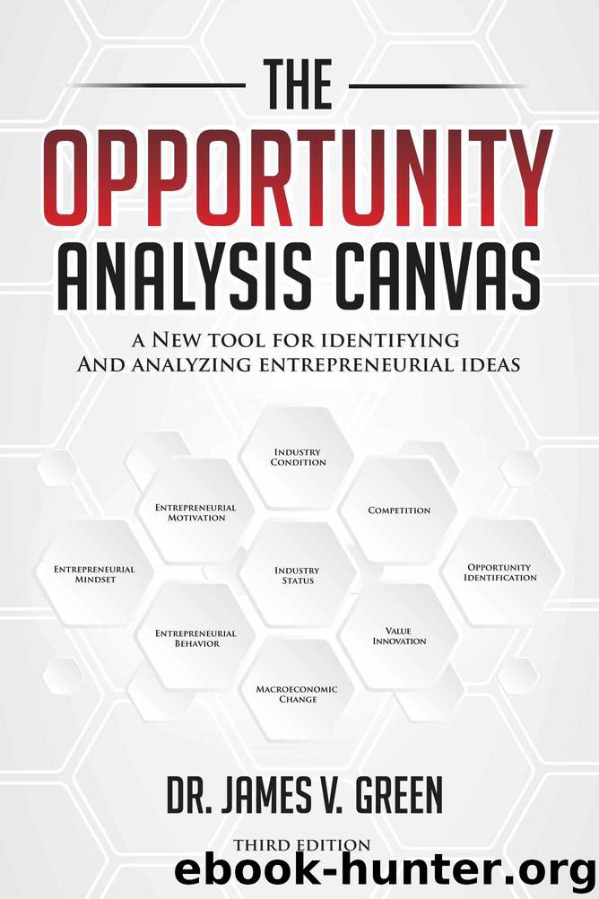 The Opportunity Analysis Canvas by James Green