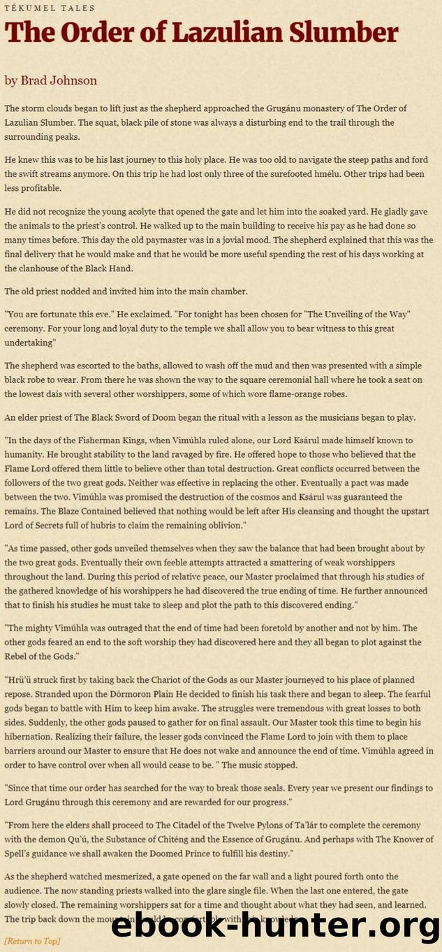 The Order of Lazulian Slumber (TÃ©kumel.com) by Unknown