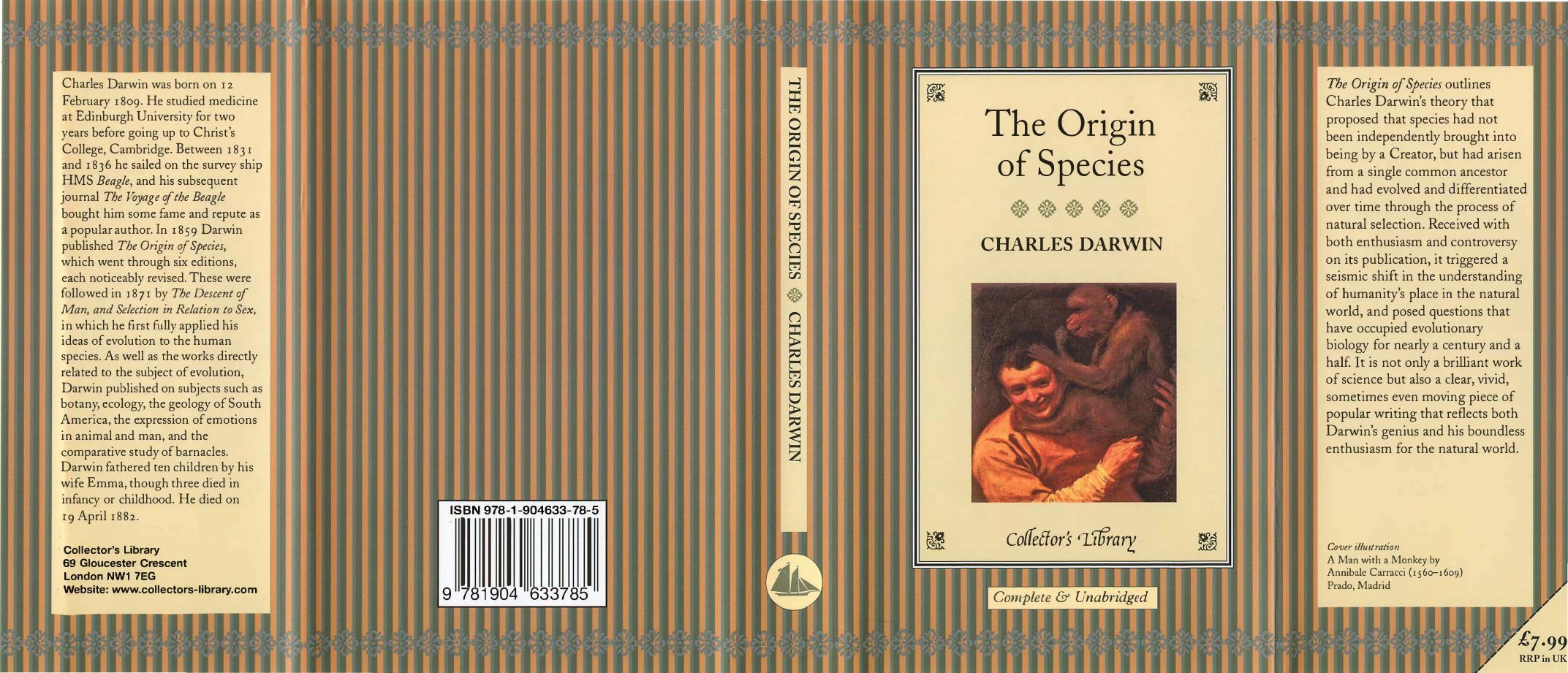 The Origin of Species by Charles Darwin Oliver Francis