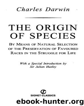 The Origin of Species by Charles Darwin