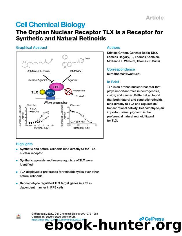 The Orphan Nuclear Receptor TLX Is a Receptor for Synthetic and Natural Retinoids by unknow