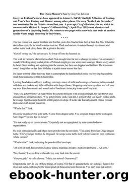 The Osteomancer's Son by Greg van Eekhout