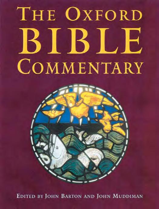 The Oxford Bible Commentary by John Barton John Muddiman