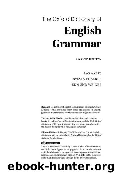 The Oxford Dictionary of English Grammar by Aarts & Bas & Chalker & Sylvia & Weiner & Edmund