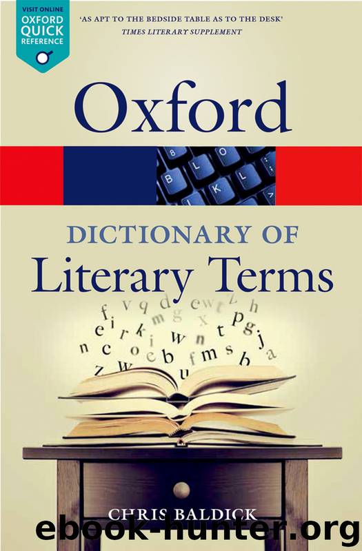 The Oxford Dictionary of Literary Terms (4th Ed.) by Chris Baldick