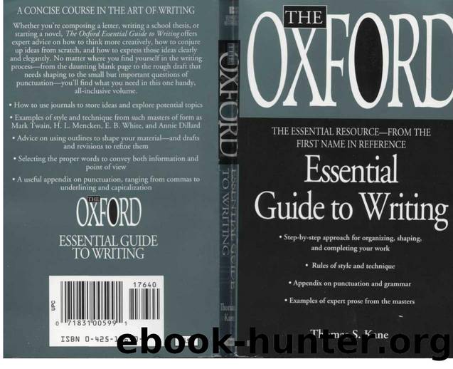 The Oxford Essential Guide To Writing by Unknown