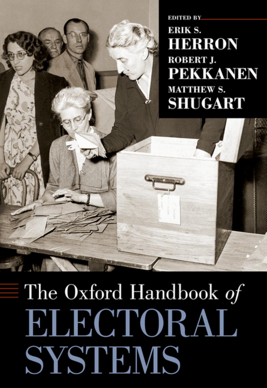 The Oxford Handbook of Electoral Systems by Erik S. Herron