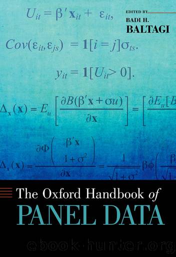 The Oxford Handbook of Panel Data by Badi H. Baltagi;