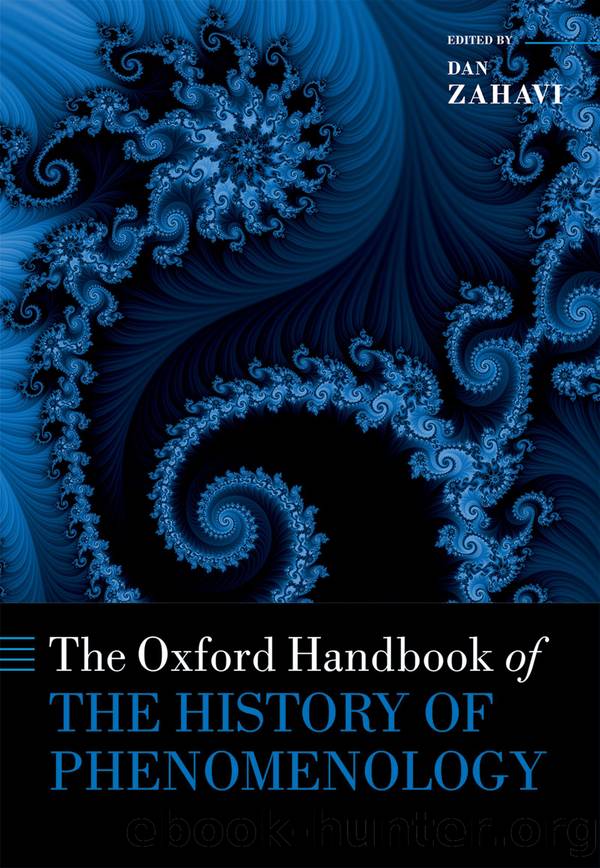 The Oxford Handbook of the History of Phenomenology by Dan Zahavi;