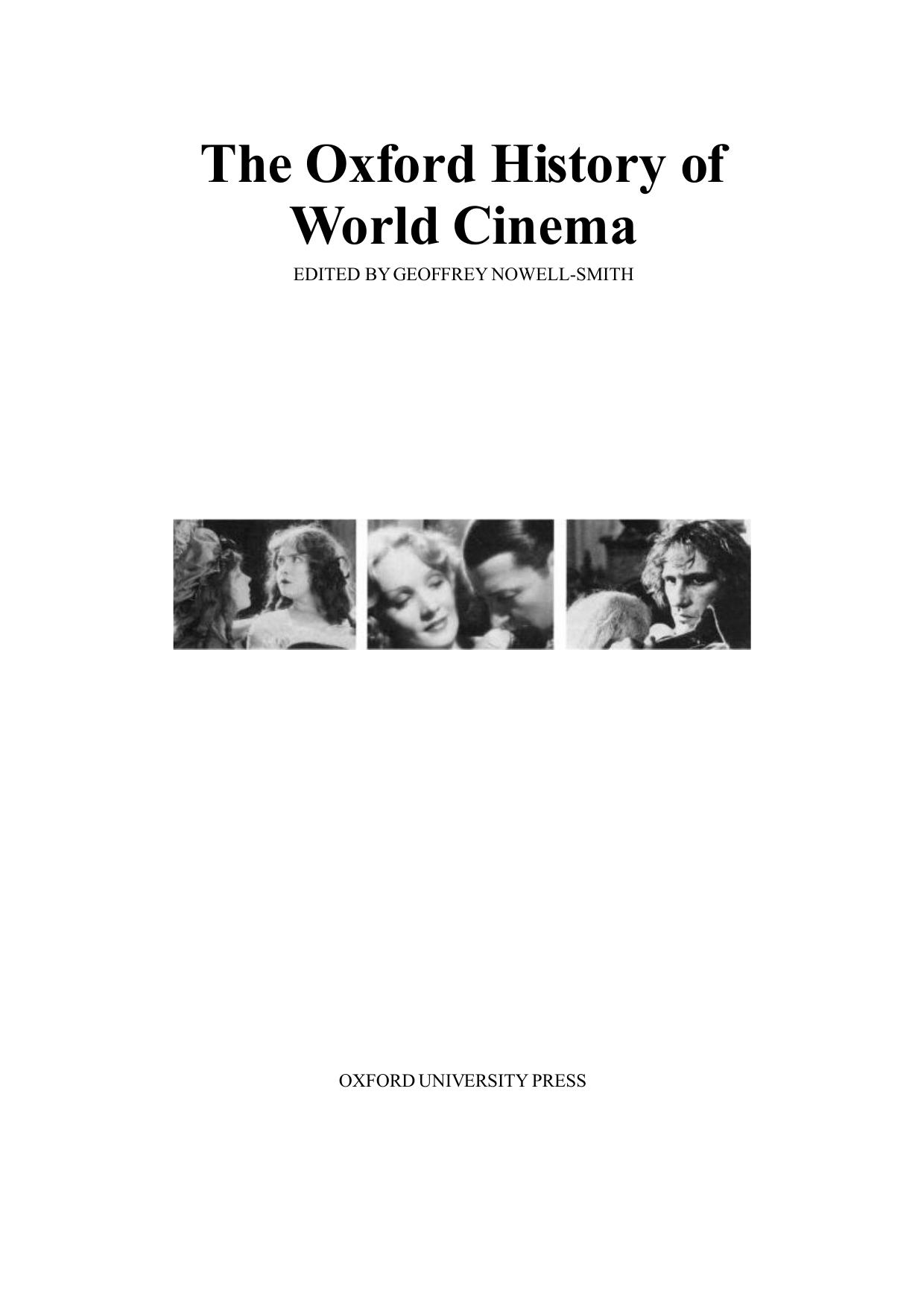 The Oxford History Of World Cinema by Marco V. Fournier