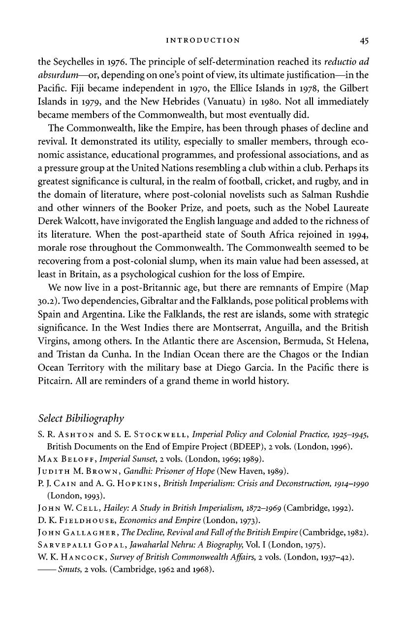 The Oxford History of the British Empire, Volume IV by Brown Judith Louis Wm Roger