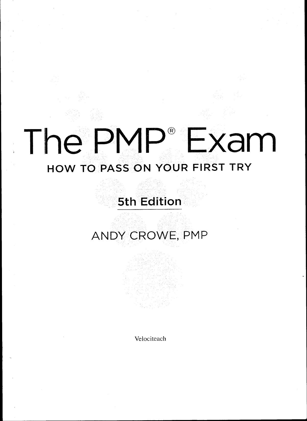 The PMP Exam by Andy Crowe - 5th Edition by Gift for all PMP Students