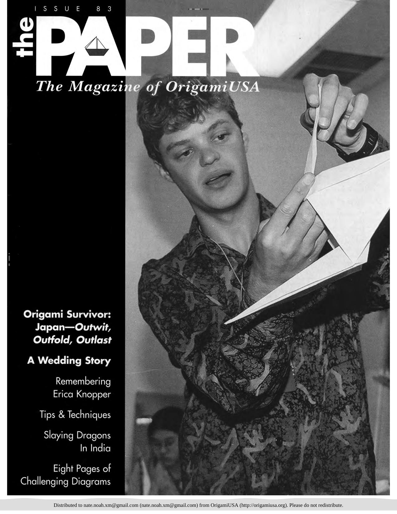 The Paper Issue 83 by OrigamiUSA