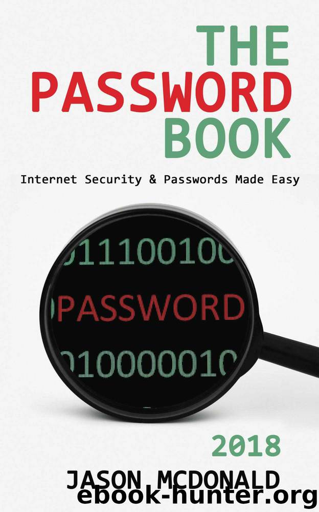 The Password Book by McDonald Jason