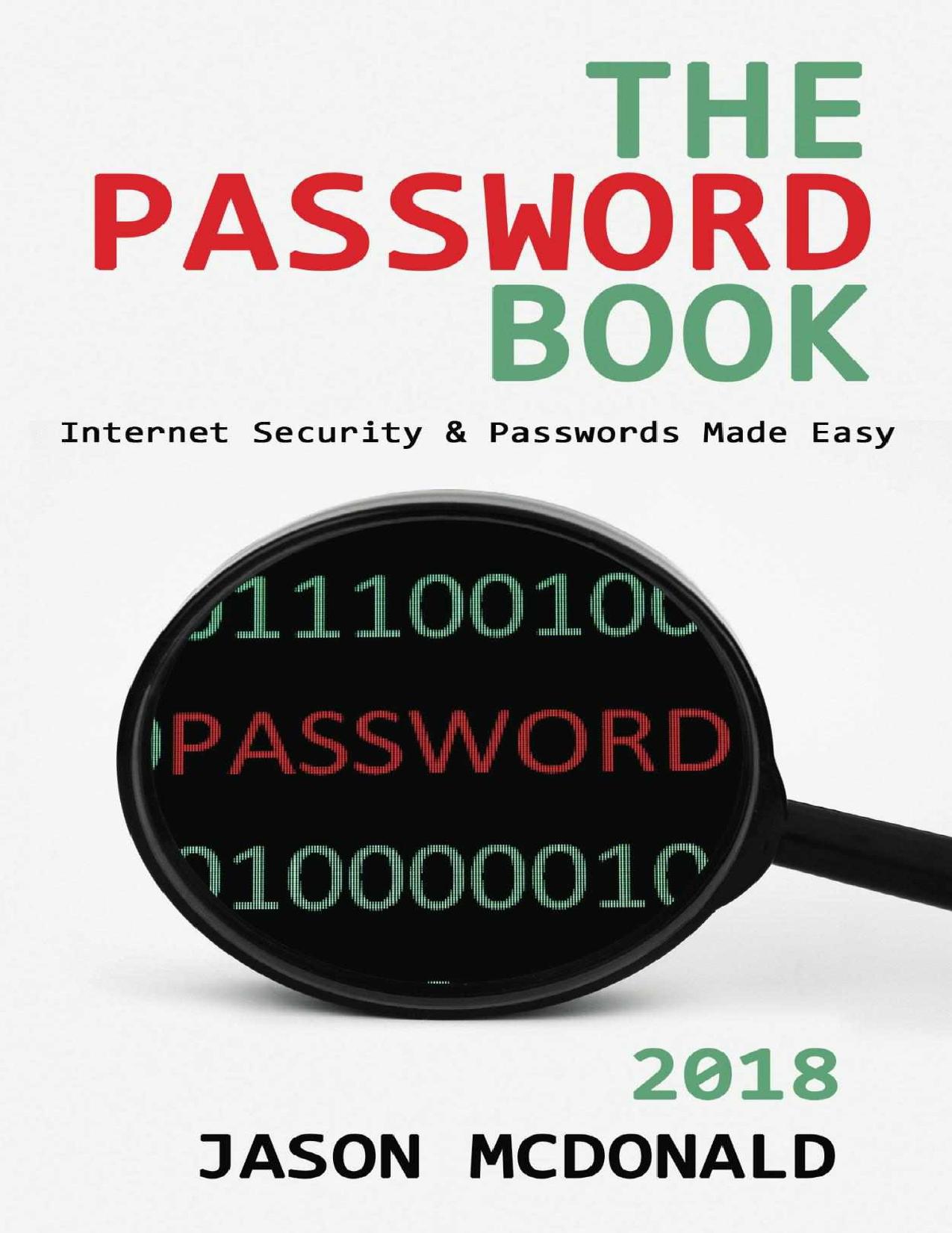 The Password Book: Internet Security & Passwords Made Easy by Unknow