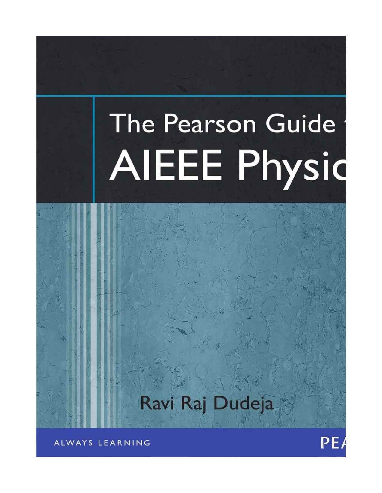 The Pearson Guide to AIEEE Physics by Unknow