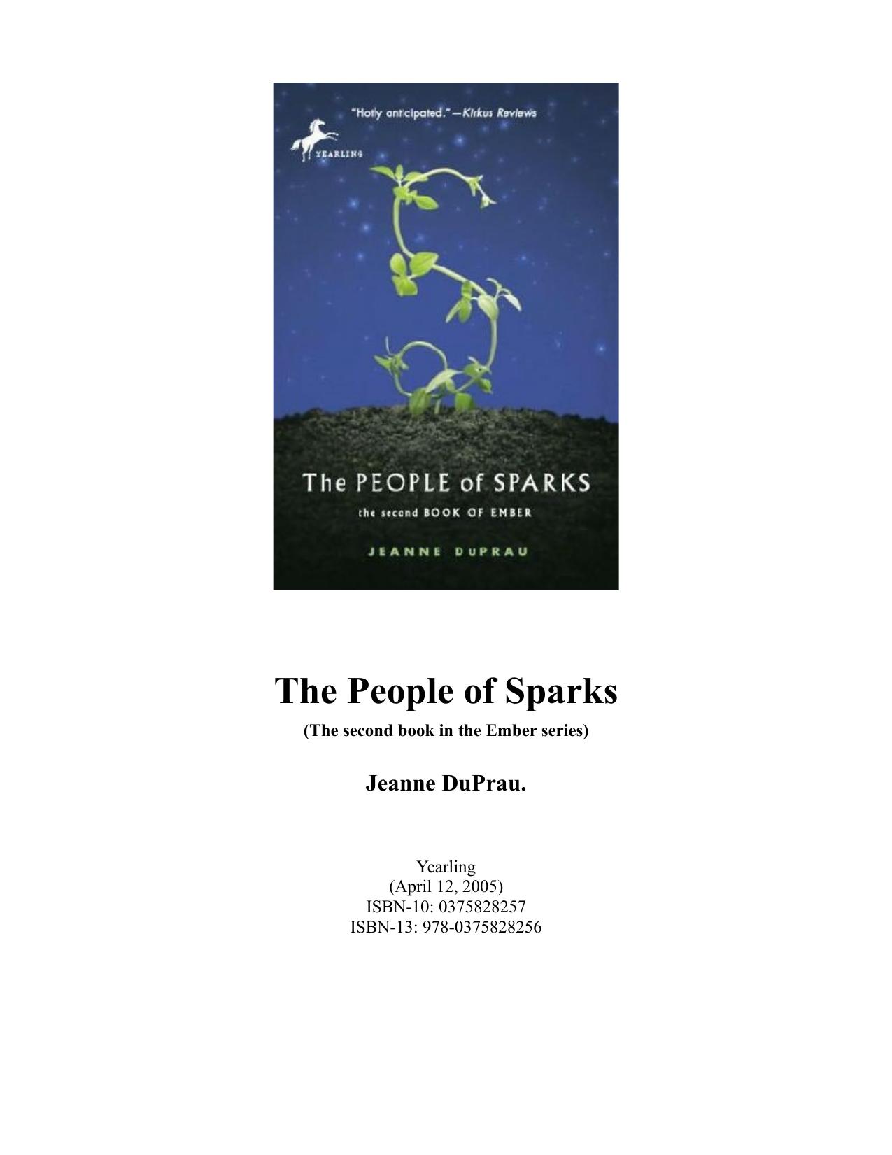The People of Sparks (Books of Ember) by Jeanne DuPrau
