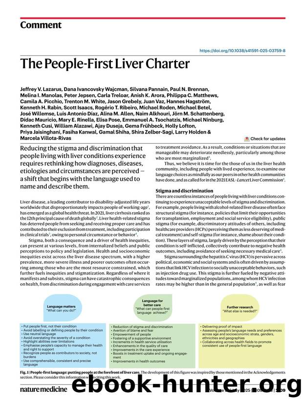 The People-First Liver Charter by unknow
