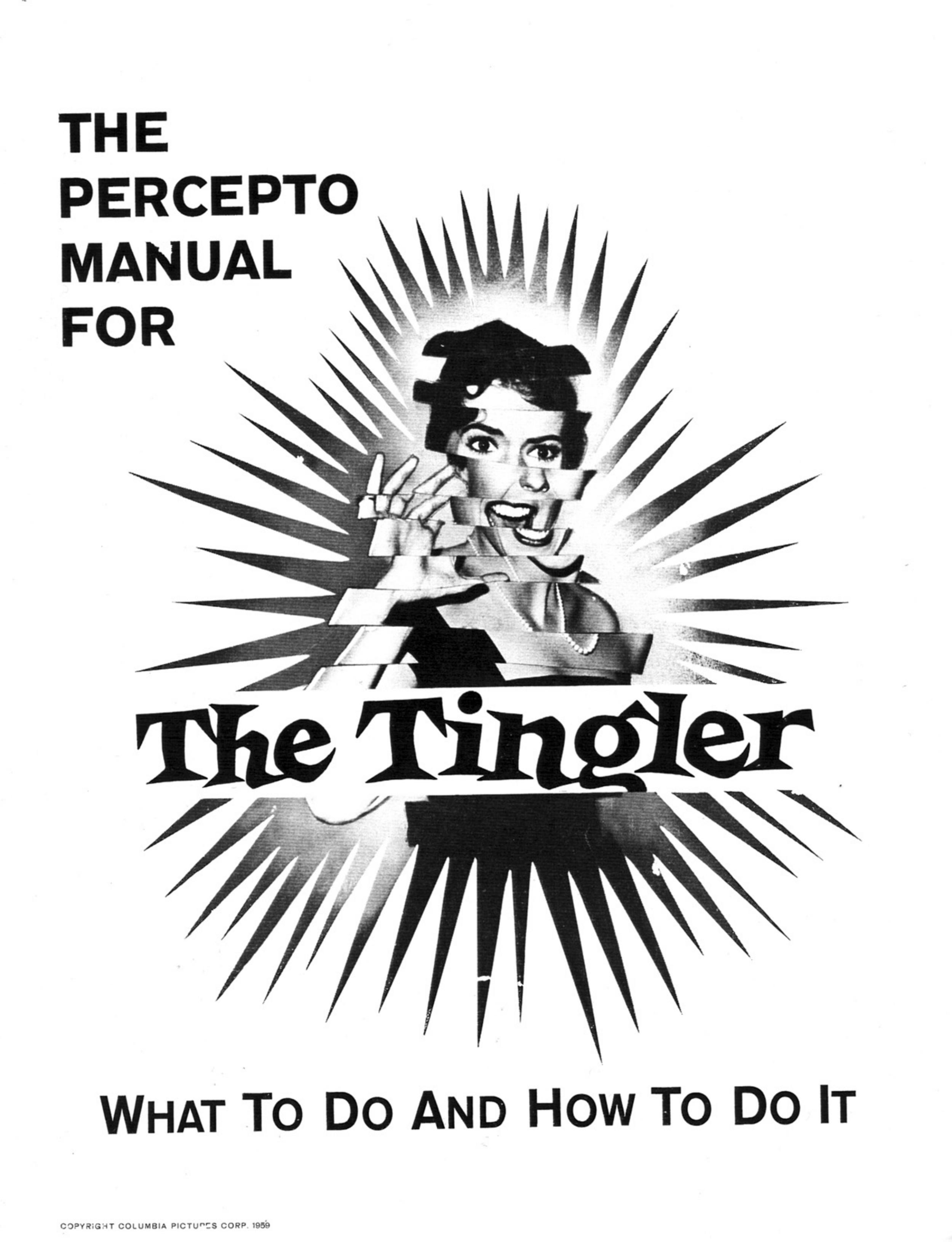 The Percepto Manual for The Tingler: What To Do And How To Do It by Columbia Pictures