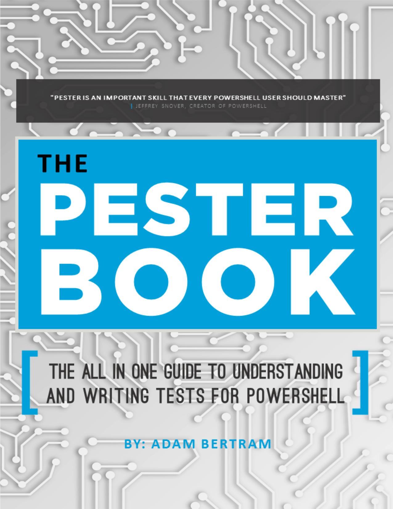 The Pester Book by Adam Bertram
