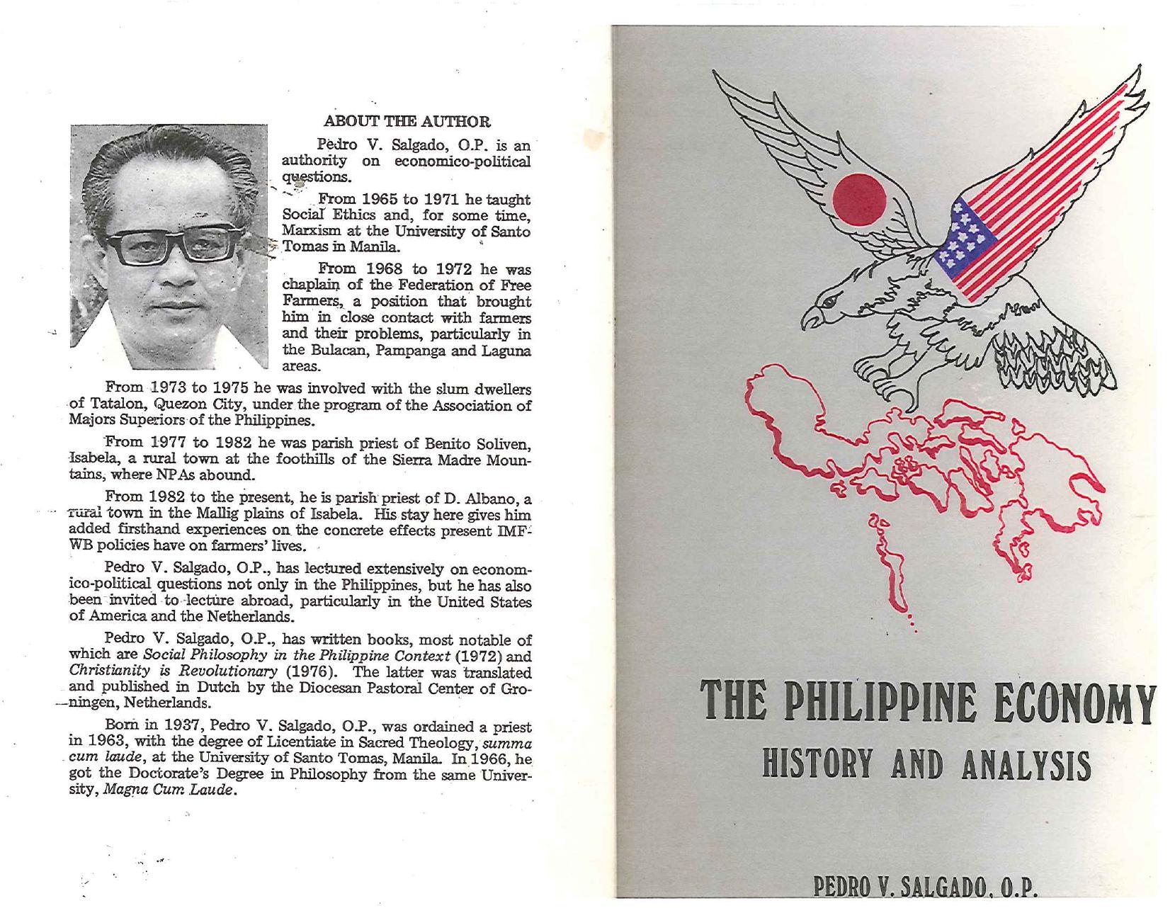 The Philippine economy : history and analysis by Pedro V. Salgado