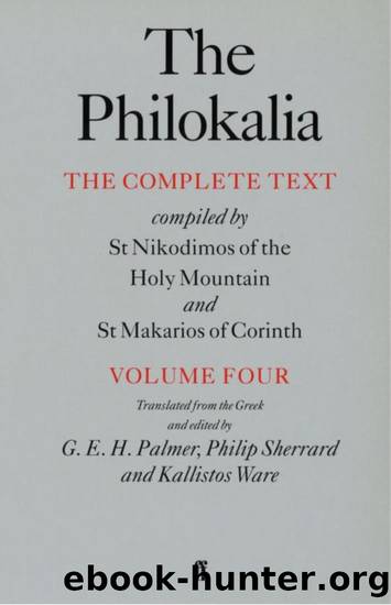 The Philokalia Vol 4 by G.E.H. Palmer;Kallistos Timothy Ware; & 9780571266180