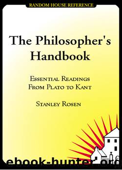 The Philosopher's Handbook by Rosen Stanley