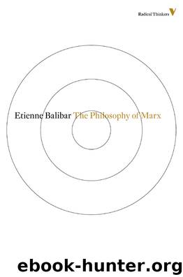 The Philosophy of Marx by Etienne Balibar