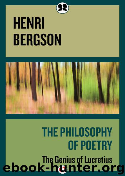 The Philosophy of Poetry by Henri Bergson