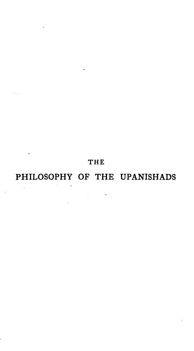The Philosophy of the Upanishads (The Religion and Philosophy of India) by Paul Deussen