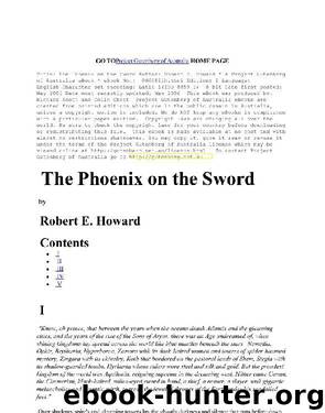 The Phoenix on the Sword by Robert E. Howard