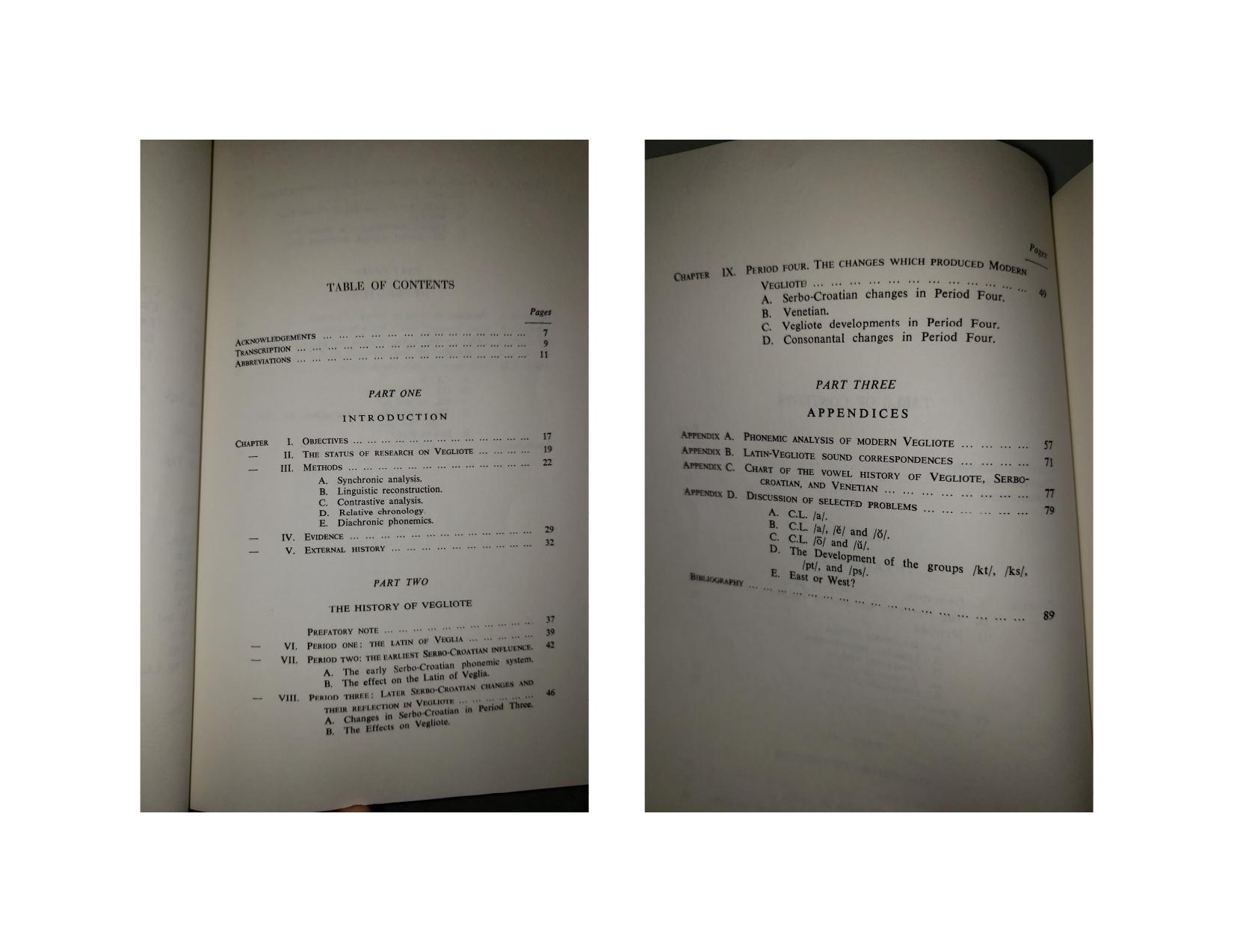 The Phonological HIstory of Vegliote by Robert L. Hadlich