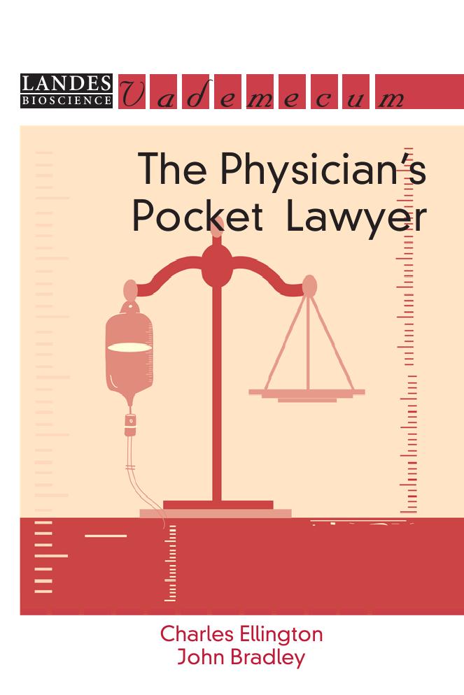 The Physician's Pocket Lawyer by Charles Ellington John Bradley