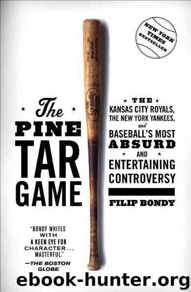 The Pine Tar Game by Filip Bondy