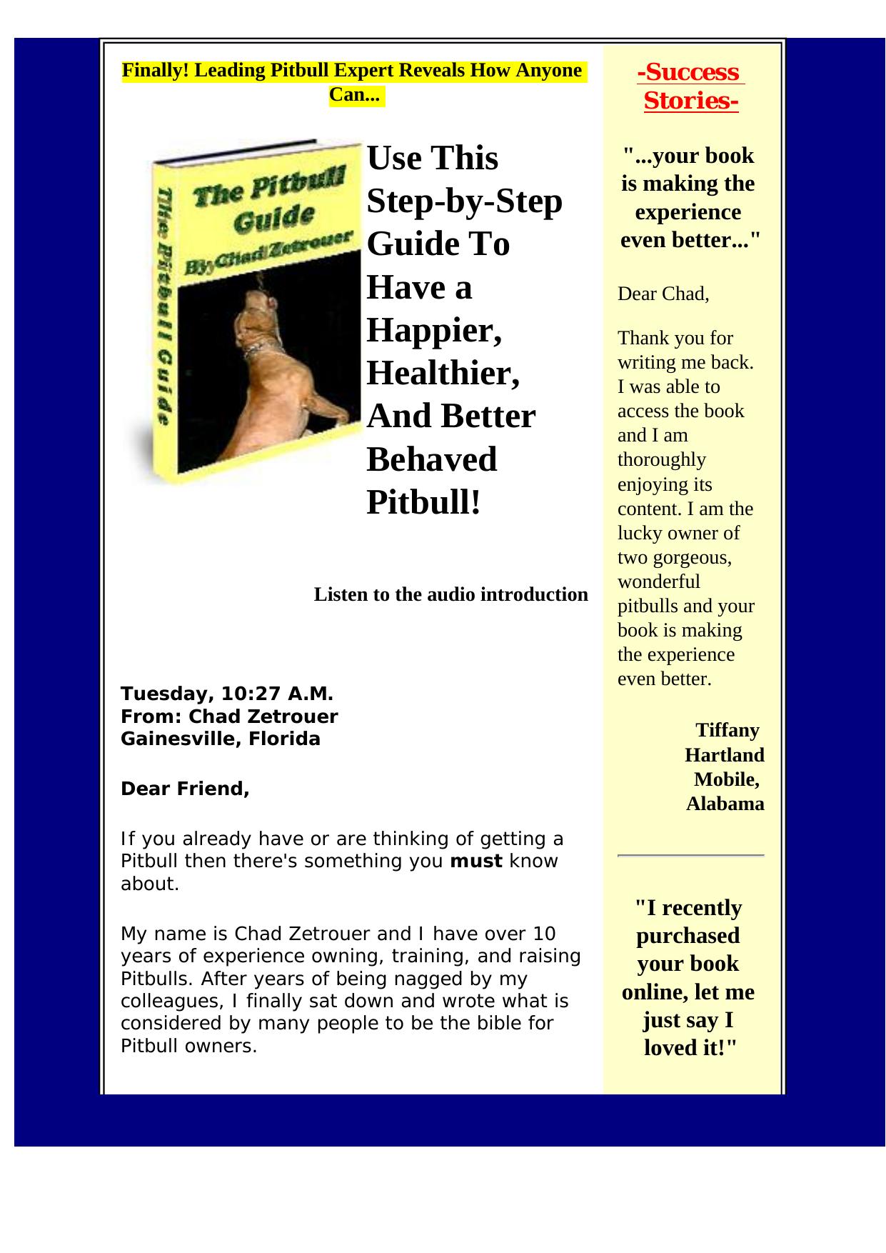 The Pitbull Guide. by Best of Kuszter's Collection