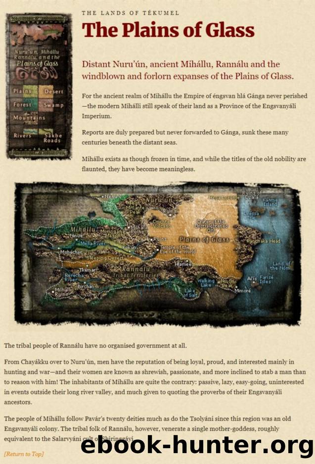 The Plains of Glass (TÃ©kumel.com) by Unknown
