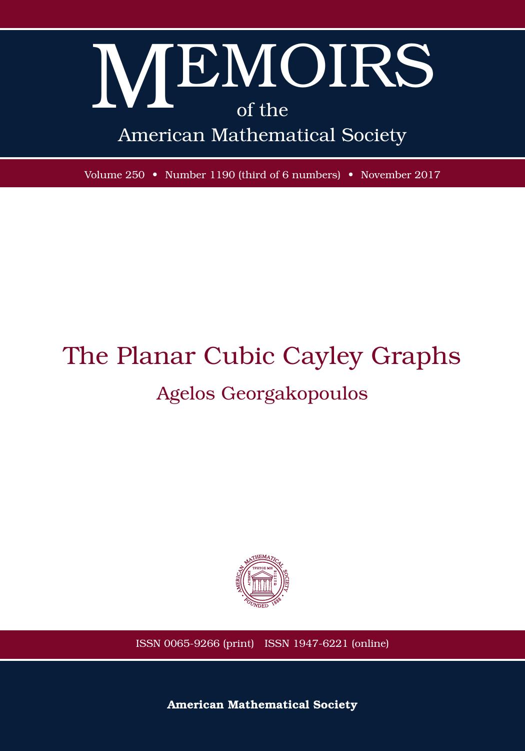 The Planar Cubic Cayley Graphs by Agelos Georgakopoulos