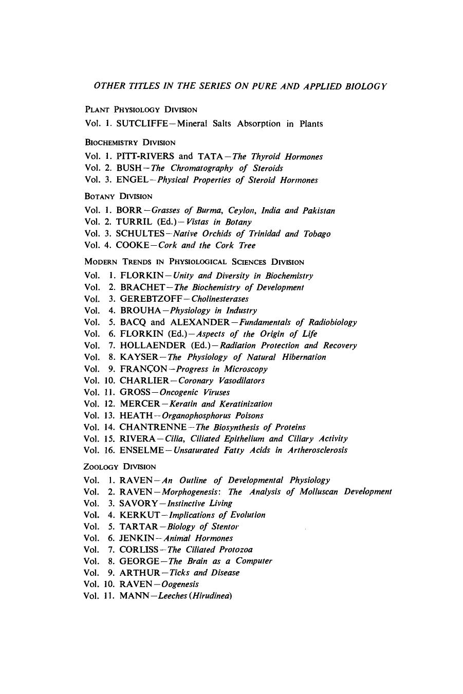 The Plant Cell Wall. A Topical Study of Architecture, Dynamics, Comparative Chemistry and Technology in a Biological System by S. M. Siegel P. F. Wareing and A. W. Galston (Auth.)