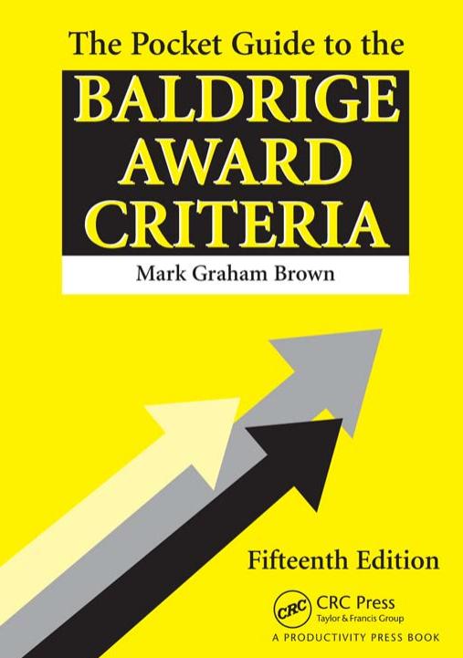 The Pocket Guide to the Baldrige Award Criteria - 15th Edition (5-Pack) by Mark Graham Brown