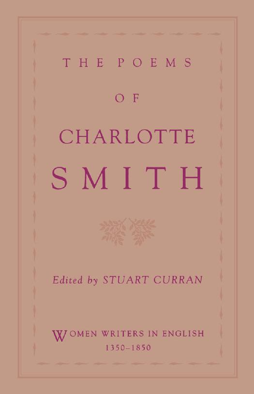 The Poems of Charlotte Smith by Charlotte Smith; Stuart Curran