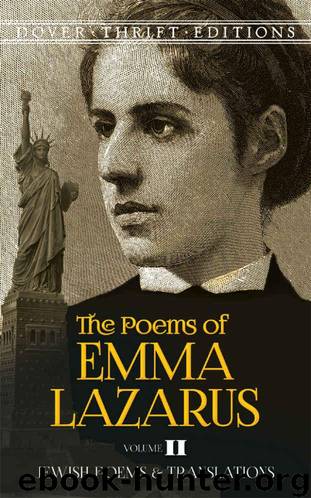 The Poems of Emma Lazarus, Volume II: Jewish Poems and Translations: 2 (Dover Thrift Editions) by Lazarus Emma