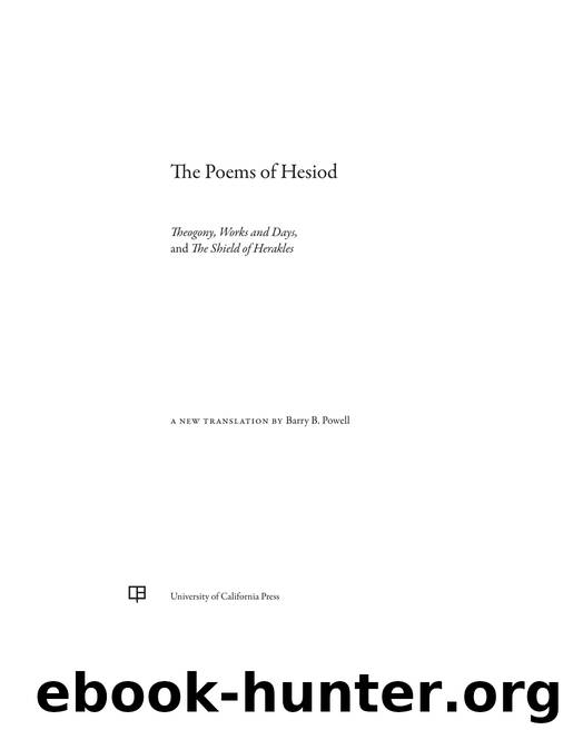 The Poems of Hesiod by Hesiod;