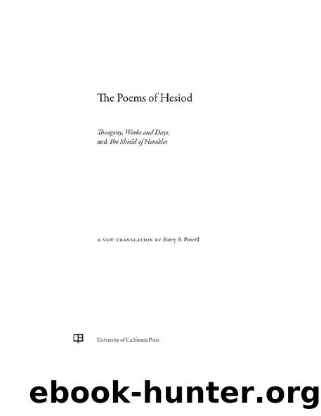 The Poems of Hesiod by Hesiod