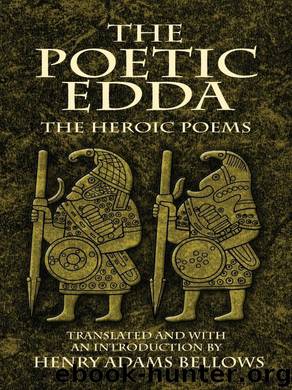 The Poetic Edda: The Heroic Poems (Dover Value Editions) by Bellows Henry Adams