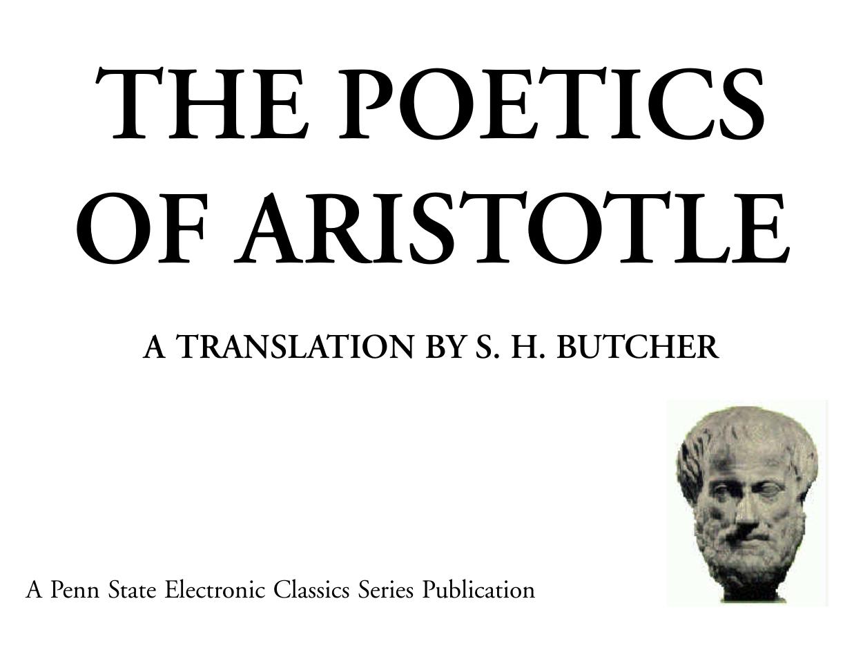 The Poetics of Aristotle by Jim Manis ed