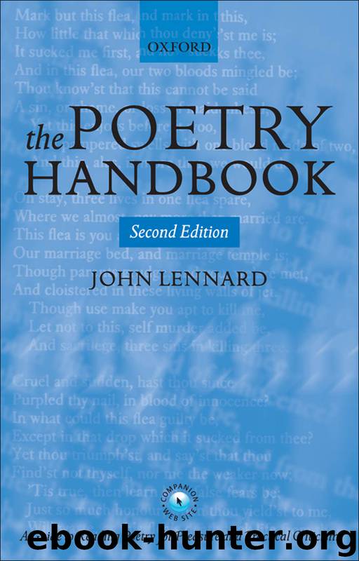 The Poetry Handbook by Lennard John;