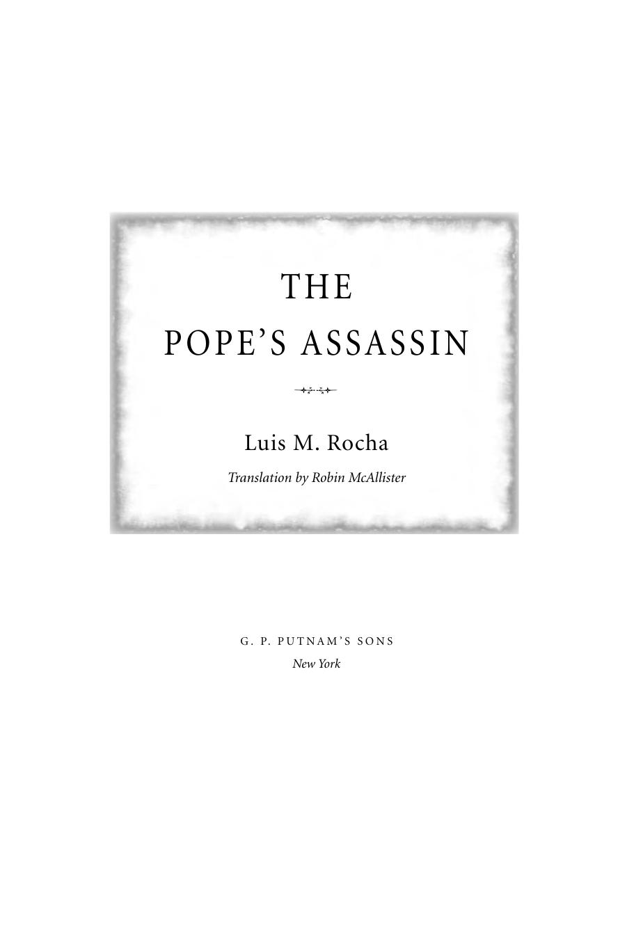 The Pope's Assassin by Rocha Lu?s Miguel