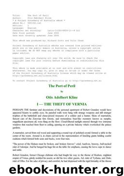The Port of Peril by Otis Adelbert Kline