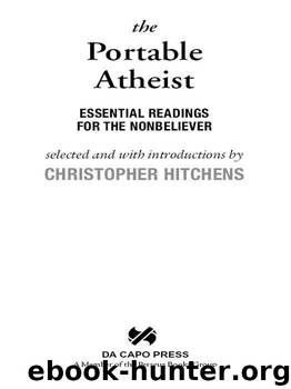 The Portable Atheist by Christopher Hitchens